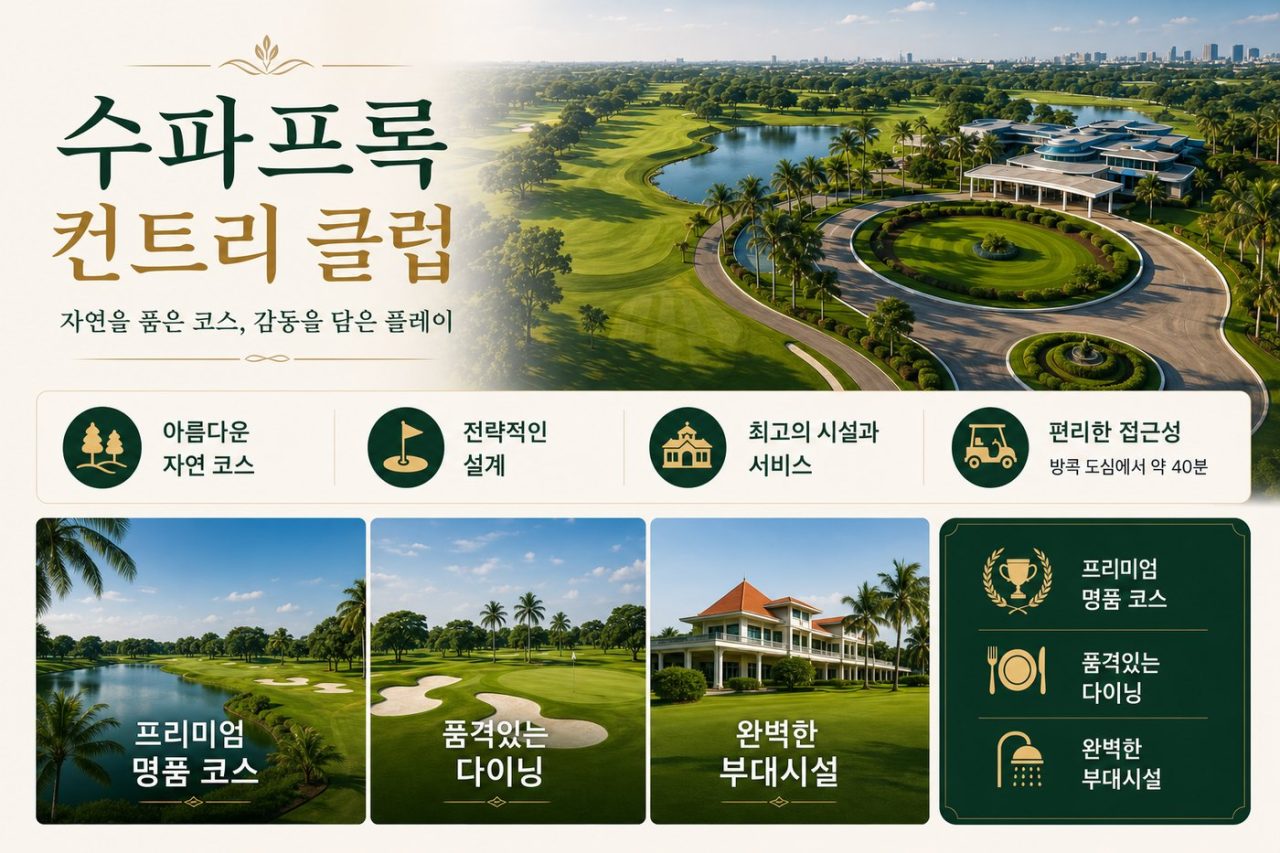 가성비 최고 방콕 올드타운 3색 54홀 3박5일 시스템 골프 상품 안내 3