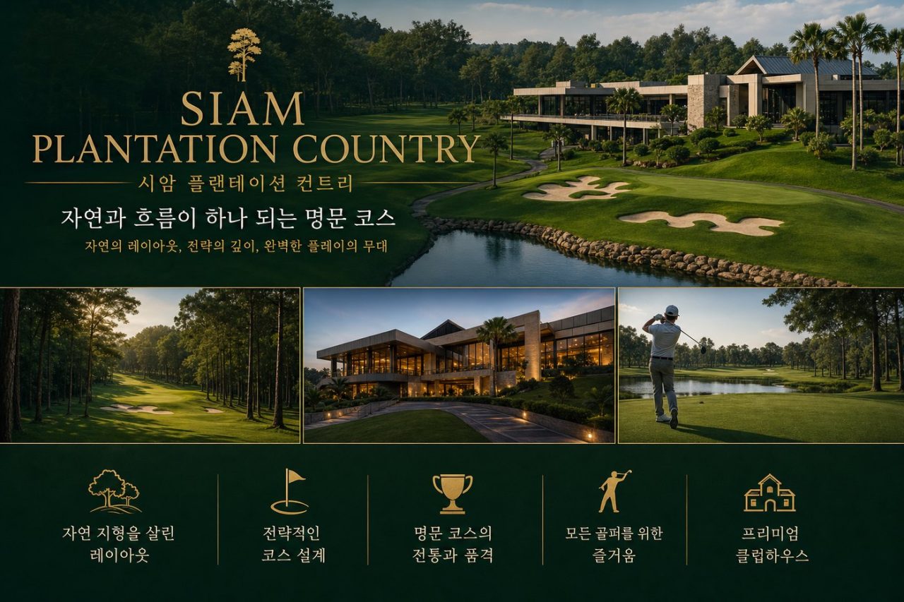 베스트 프리미엄 파타야 럭셔리 시암 3색 54홀 3박5일 프리미엄 골프 상품 안내 4