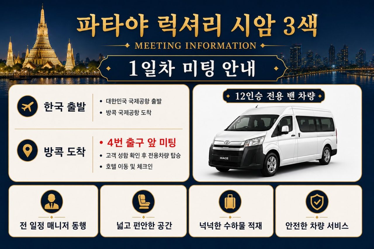 베스트 프리미엄 파타야 럭셔리 시암 3색 54홀 3박5일 프리미엄 골프 상품 안내 6