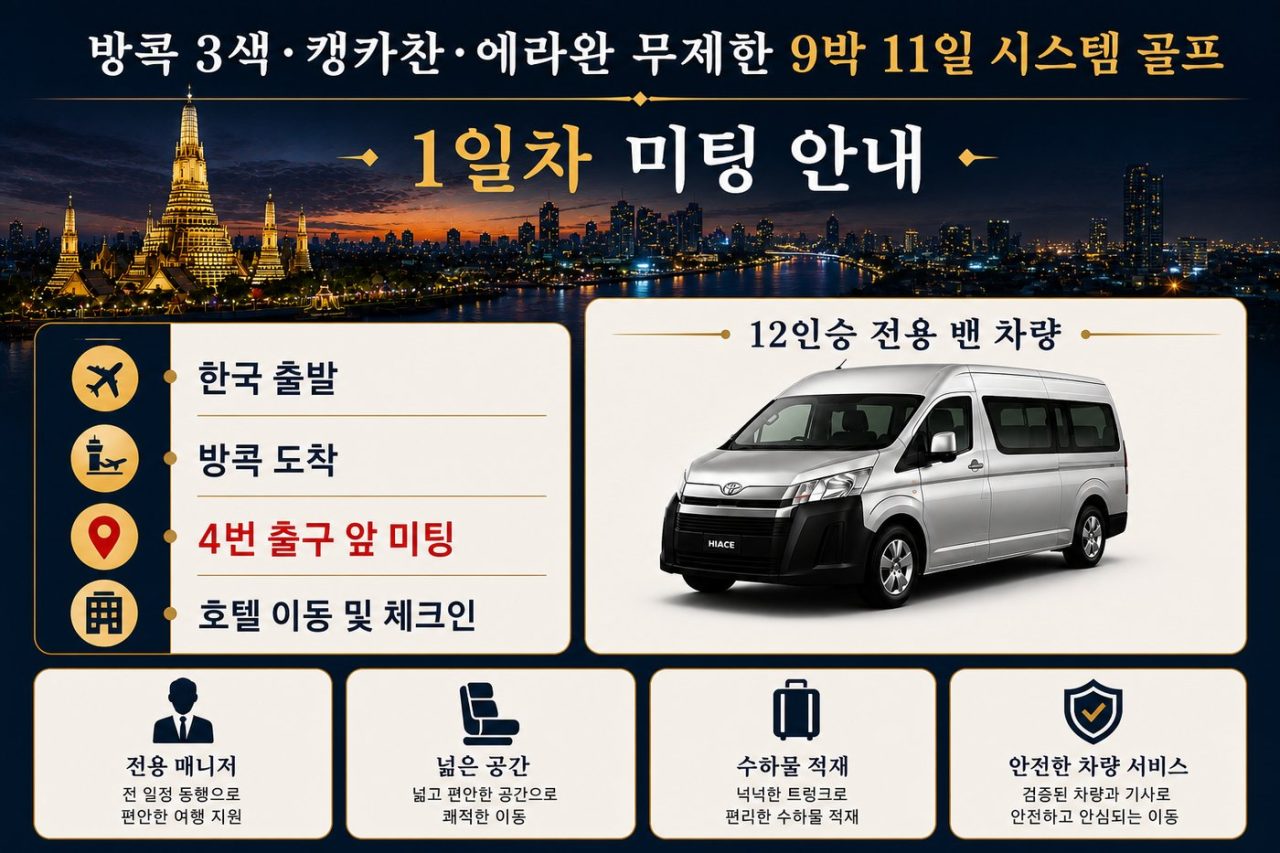 베스트 장박 골프 <방콕 3색 · 캥카찬 · 에라완 무제한> 9박11일 골프 상품 안내 17
