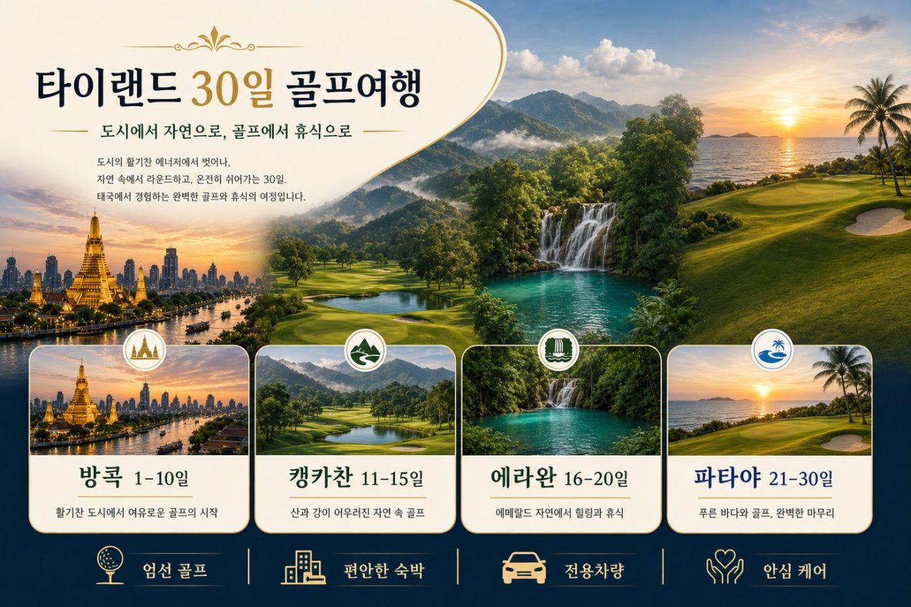 베스트 프리미엄 타이랜드 한 달 골프여행 · 29박 31일 상품 안내