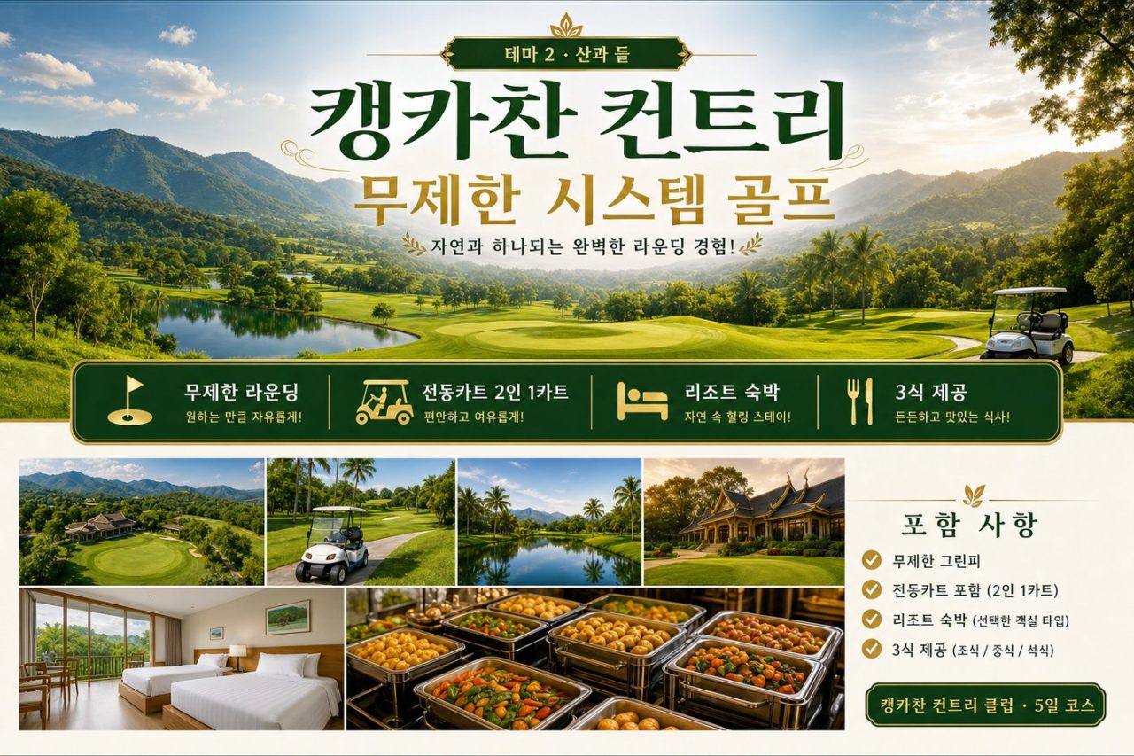 베스트 프리미엄 타이랜드 한 달 골프여행 · 29박 31일 상품 안내 9